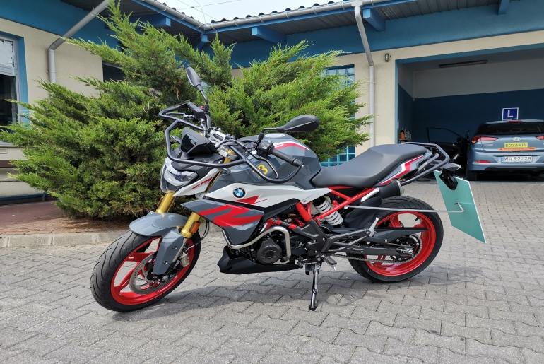 Zdjęcie pojazdu egzaminacyjnego - motocykl BMW G310R